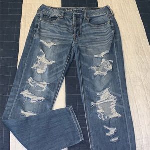 American Eagle Ripped Mom Jeans
